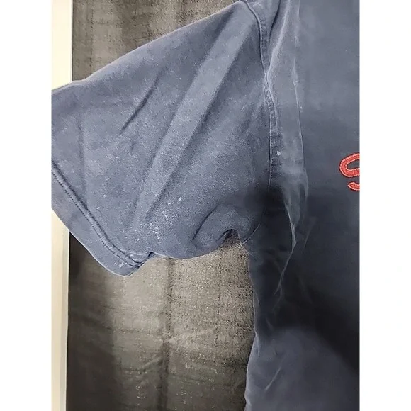 Vintage Sean John Polo Y2K Size XXL Short Sleeve Navy Blue Maroon Shirt 2XL - Picture 2 of 5